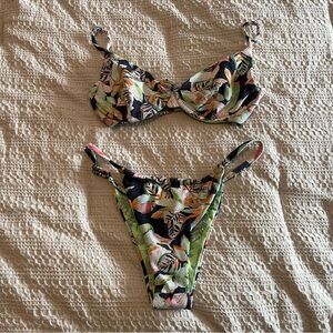 Maaji Reversible Tropical Leaf Print Bikini